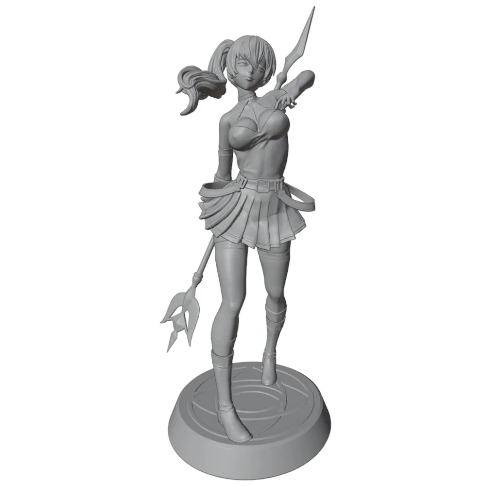 MiniFigura Resina 1/24 Escala 75mm – Kit DIY Impresión 3D Anime Sin Montar - imagen 3