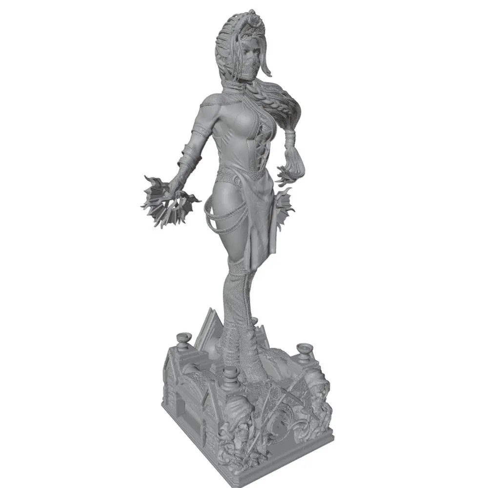 Kit modelo de resina miniatura gris impreso en 3D, DIY sin pintar - imagen 3