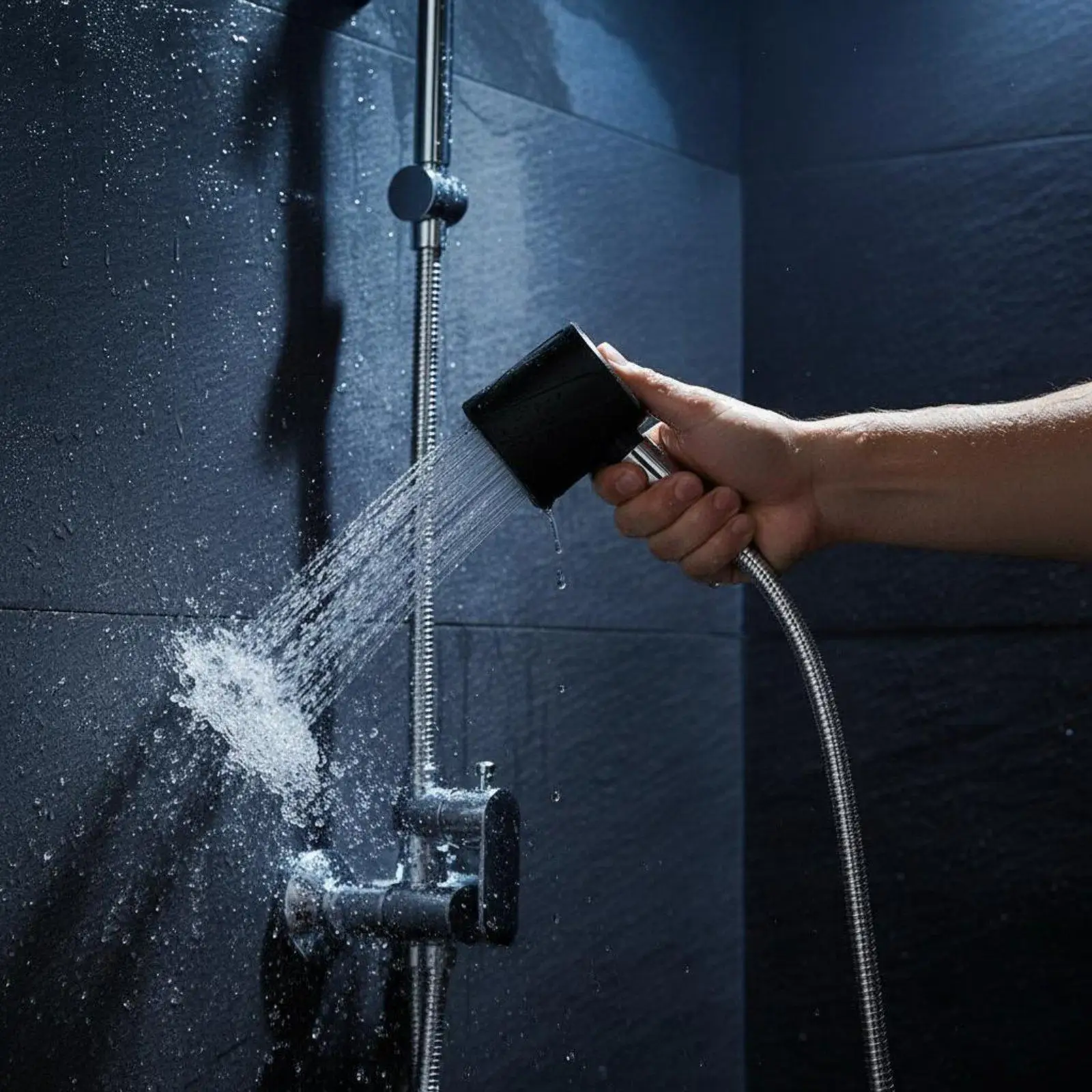 Cabezal de Ducha de Alta Presión con Mango Ergonómico – Rociador Manual PLA para Baño - imagen 3