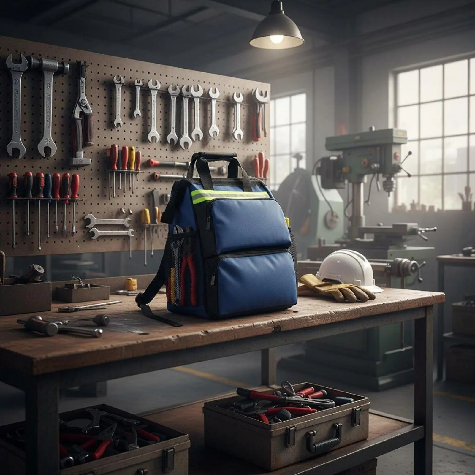 Mochila Portaherramientas de Lona con Organizador y Gran Capacidad para Electricistas - imagen 3