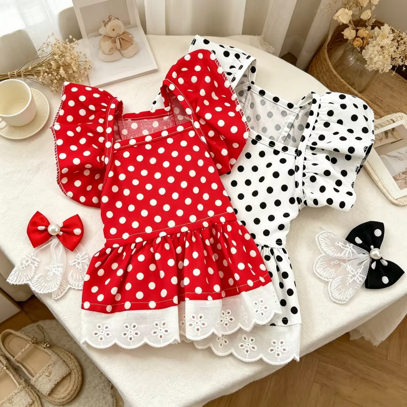 Vestido tutú princesa para perro y gato – Encaje y manga abullonada - imagen 4