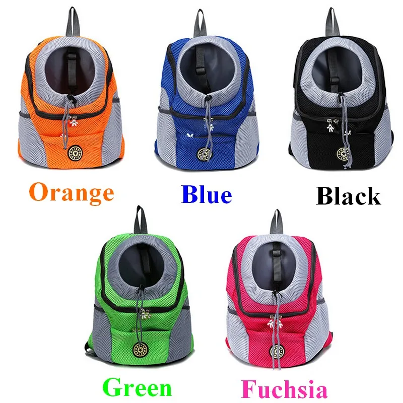 Mochila transportadora transpirable para perros y gatos con reflectantes