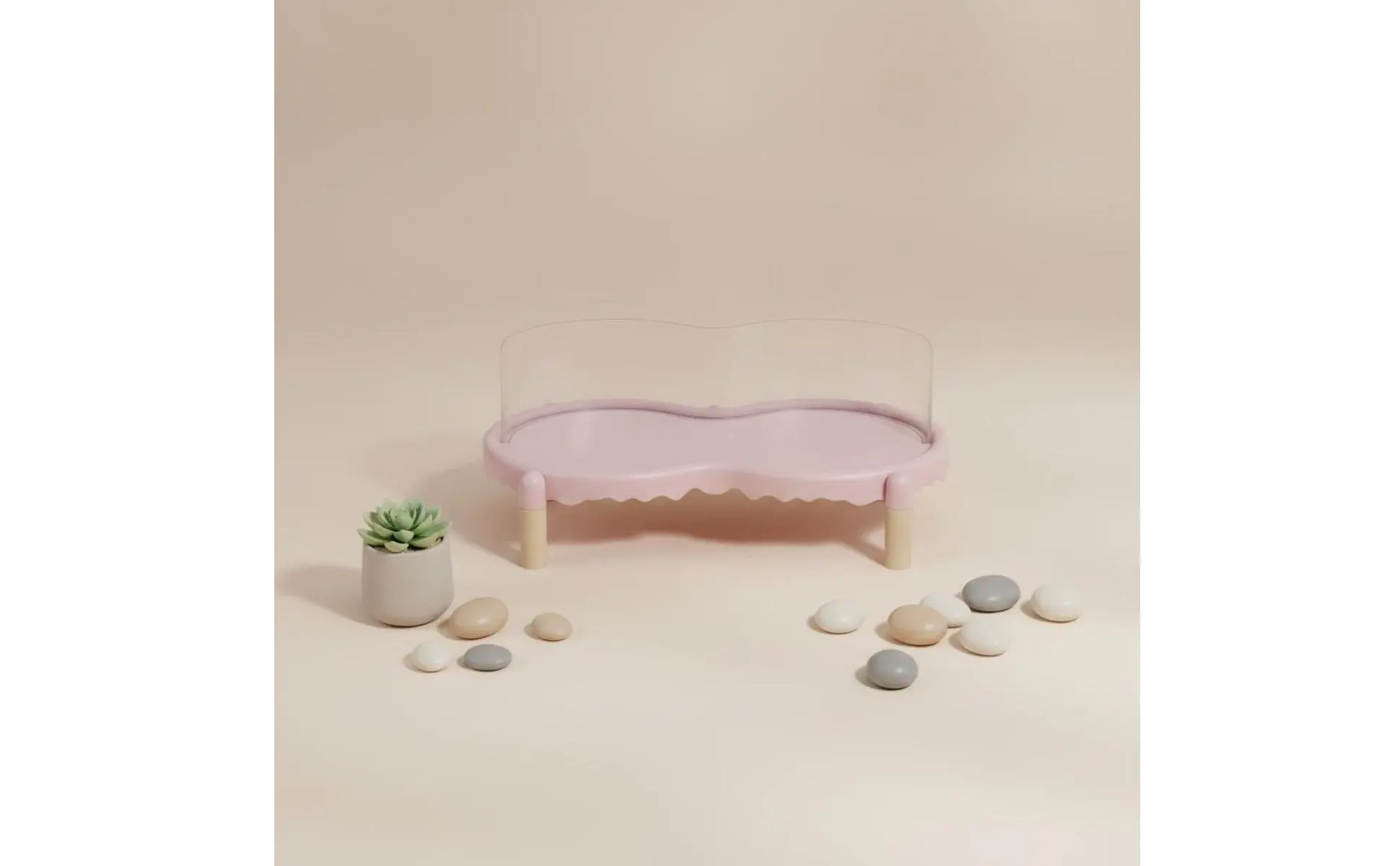 Detalle de cuencos cerámicos y acabado pulido