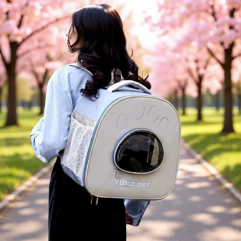 Mochila transportadora para gatos – Espacio ventilado y cómodo para salir de viaje
