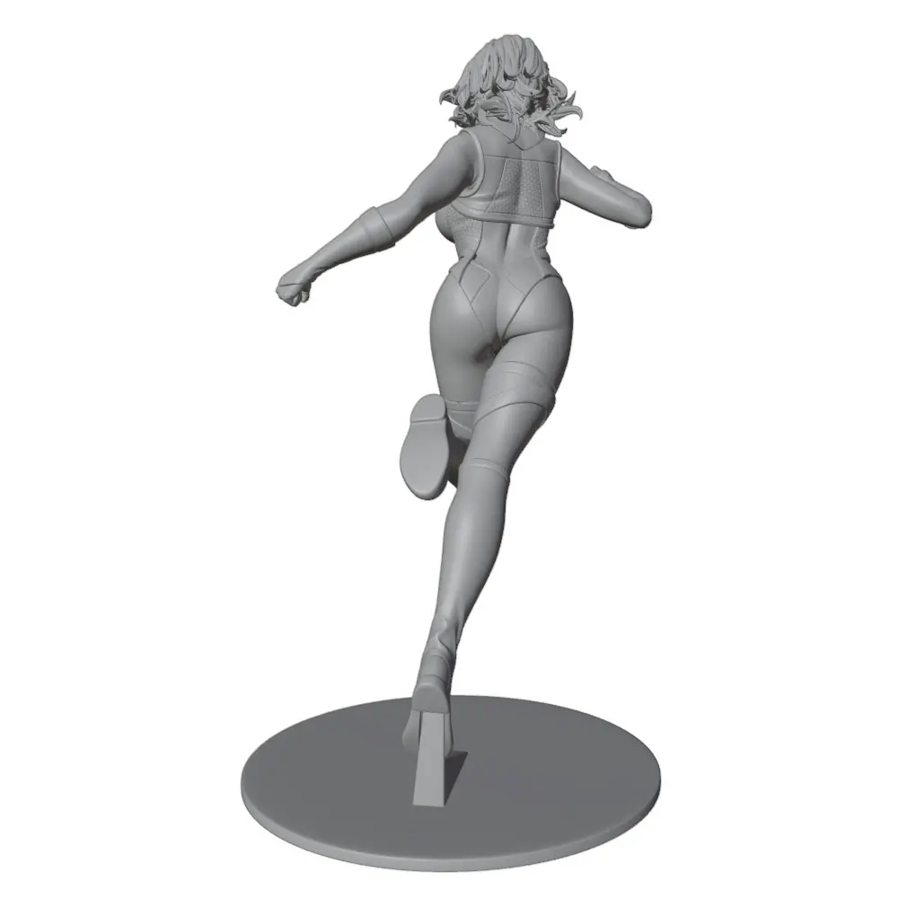 Figura modelo de resina DIY sin pintar ni montar, gris 3D - imagen 4
