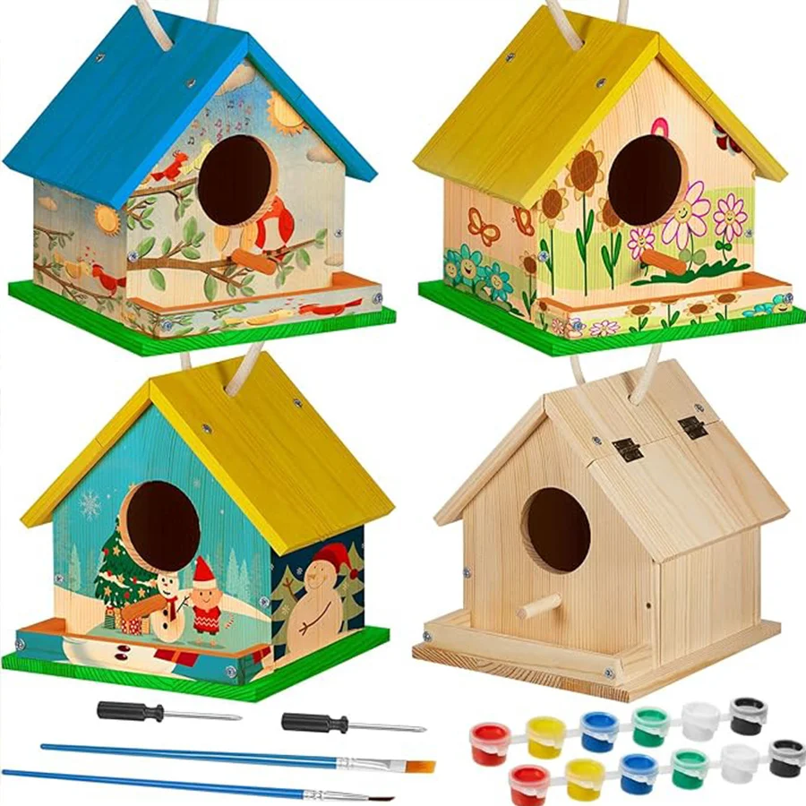 Kit de casa para pájaros de madera para adultos