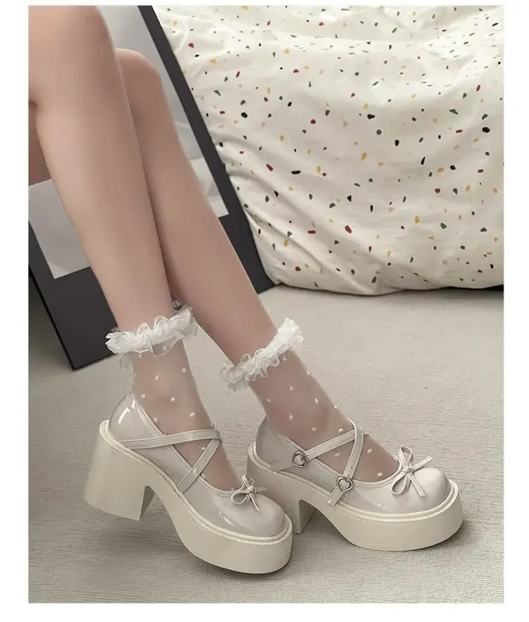 Zapatos de tacón TULX con detalle del diseño Mary Jane