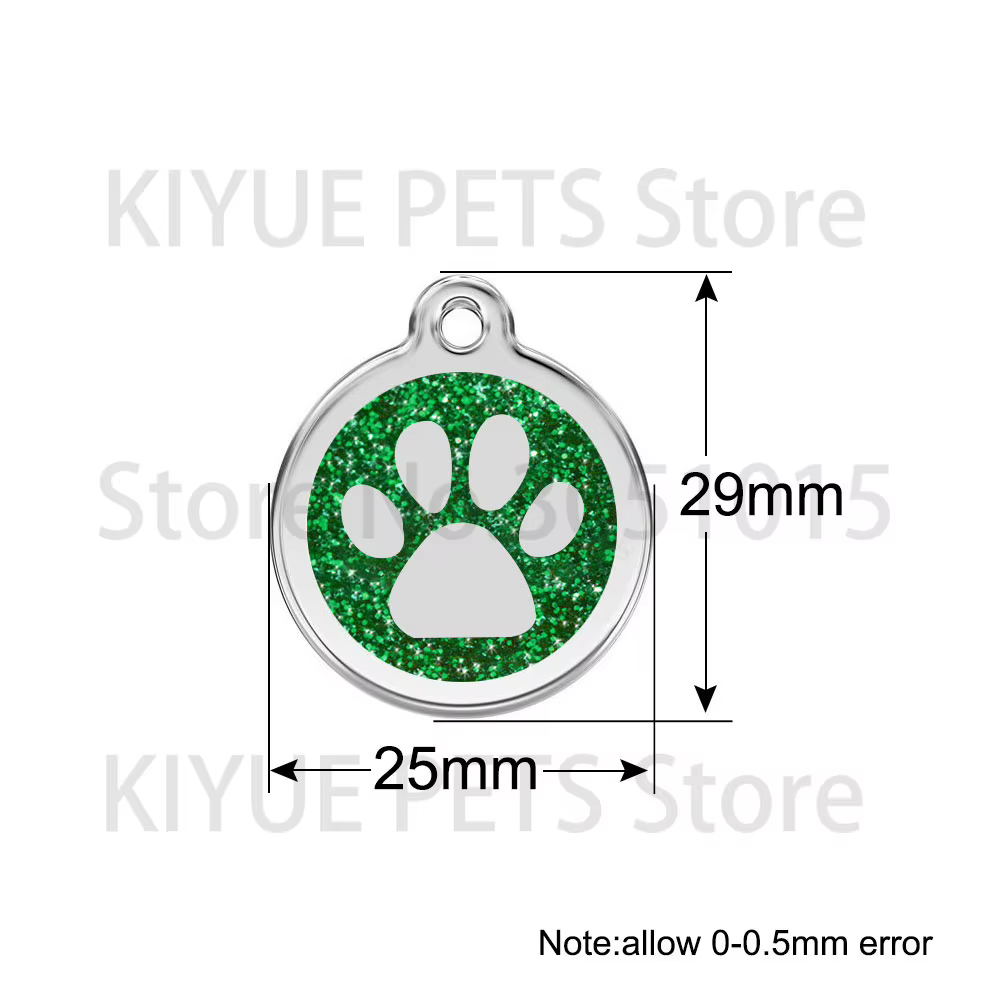Chapa identificativa para perro personalizada – Metal grabado - imagen 2