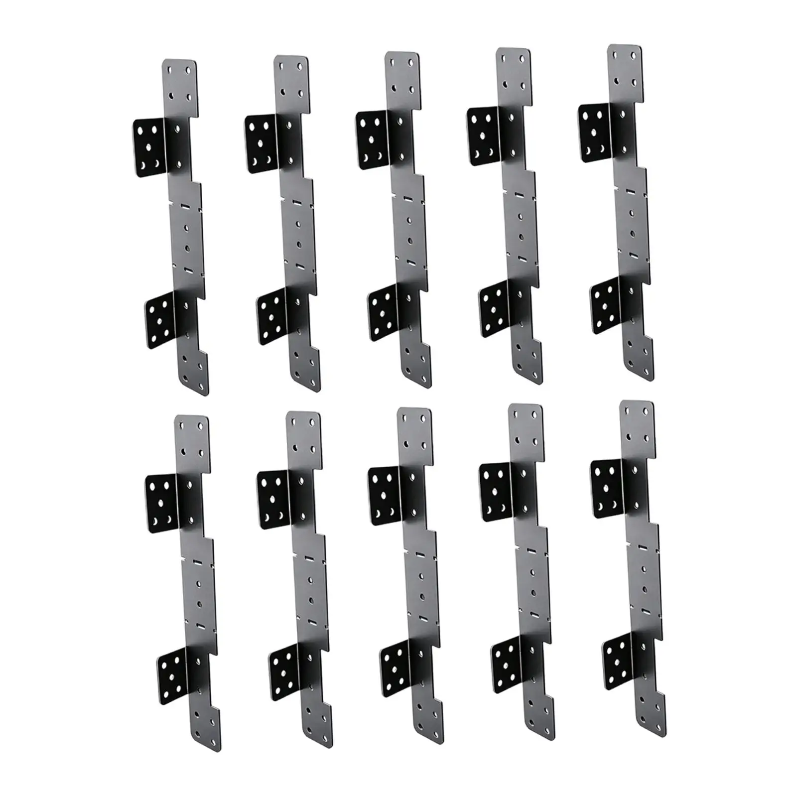 Soporte de larguero con acabado negro