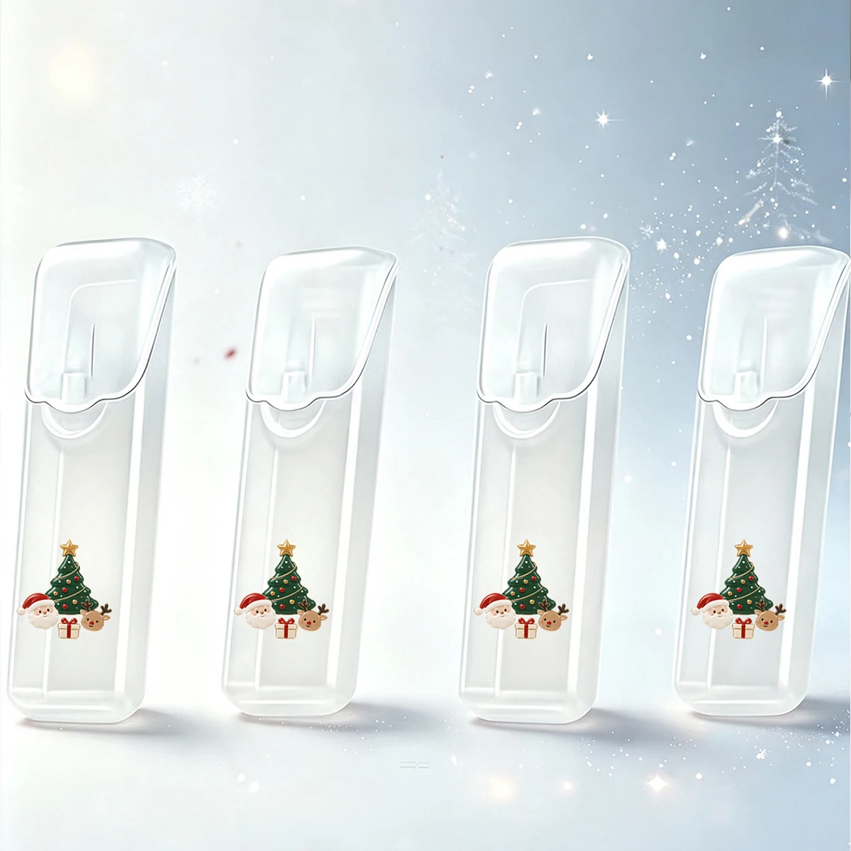 Mini Cajas Organizadoras Navidad x4 Transparentes – Para Joyas y Cosméticos en Viaje