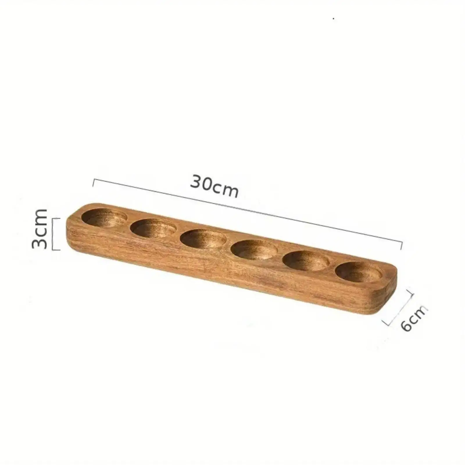 Organizador de Huevos en Madera de Acacia – Soporte Japonés - imagen 4