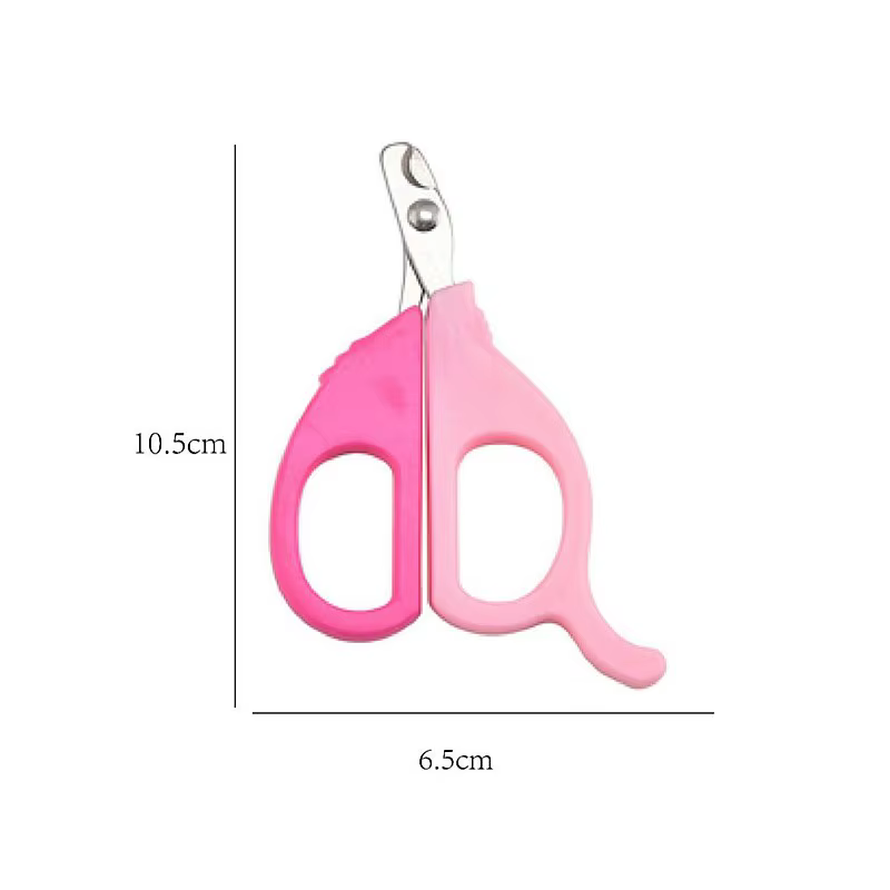 Cortauñas para perros de acero inoxidable mostrando su diseño compacto y ergonómico