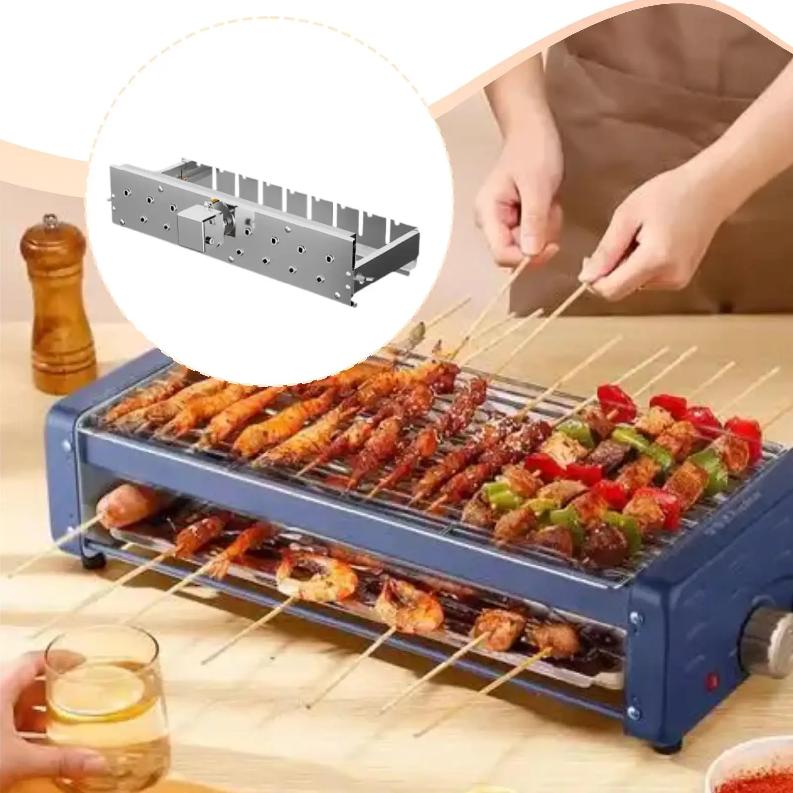 Parrilla giratoria automática de barbacoa para gatos y perros - imagen 5