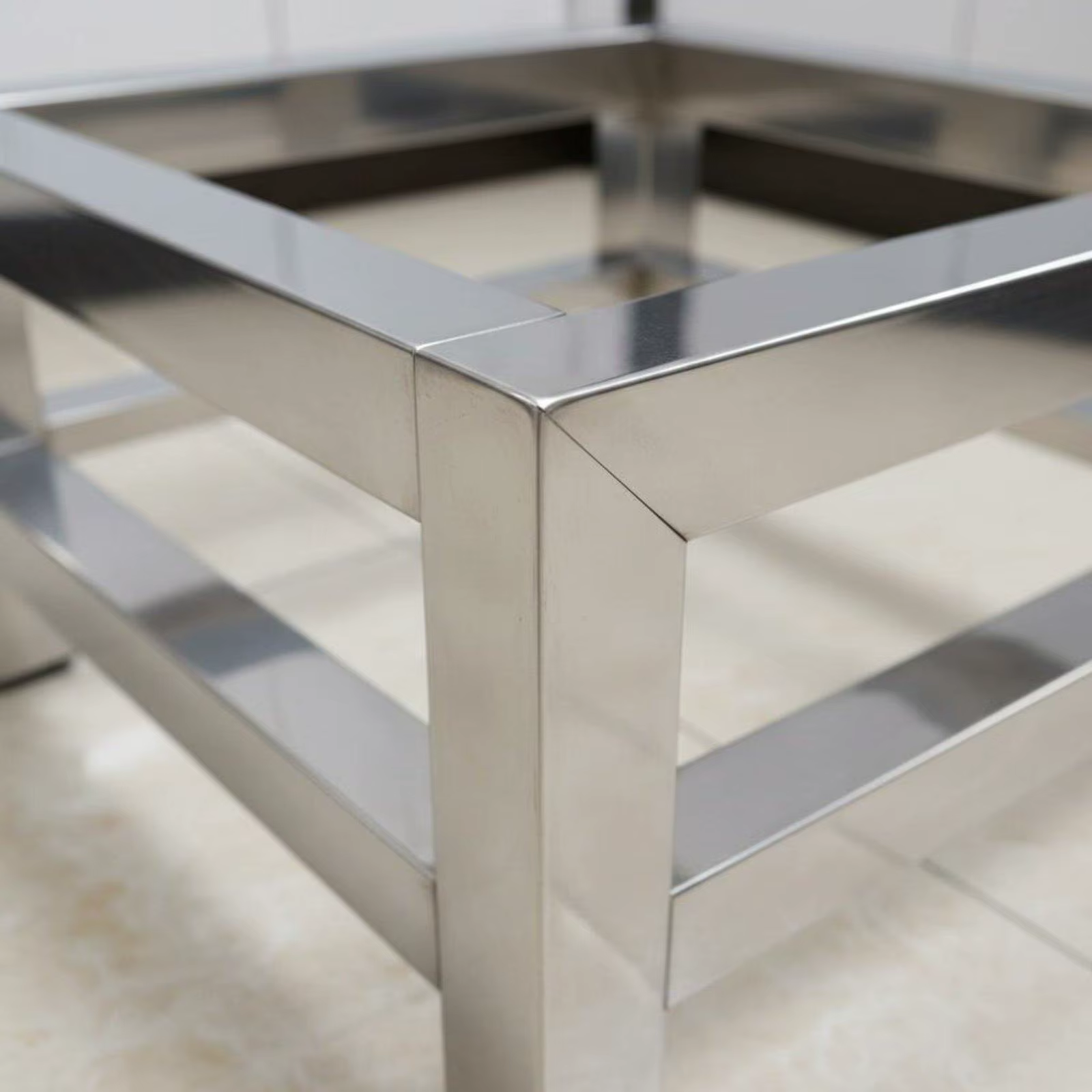 Especificaciones y medidas del soporte de acero inoxidable