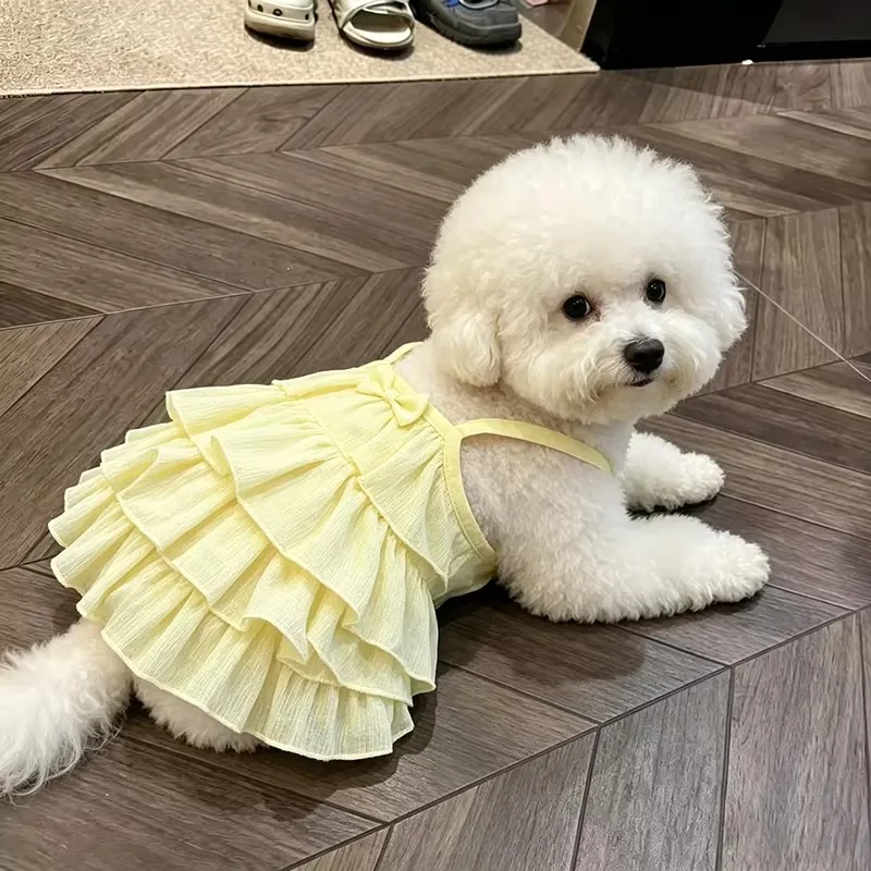 Vestido de verano transpirable para perros pequeños, estilo princesa - imagen 4