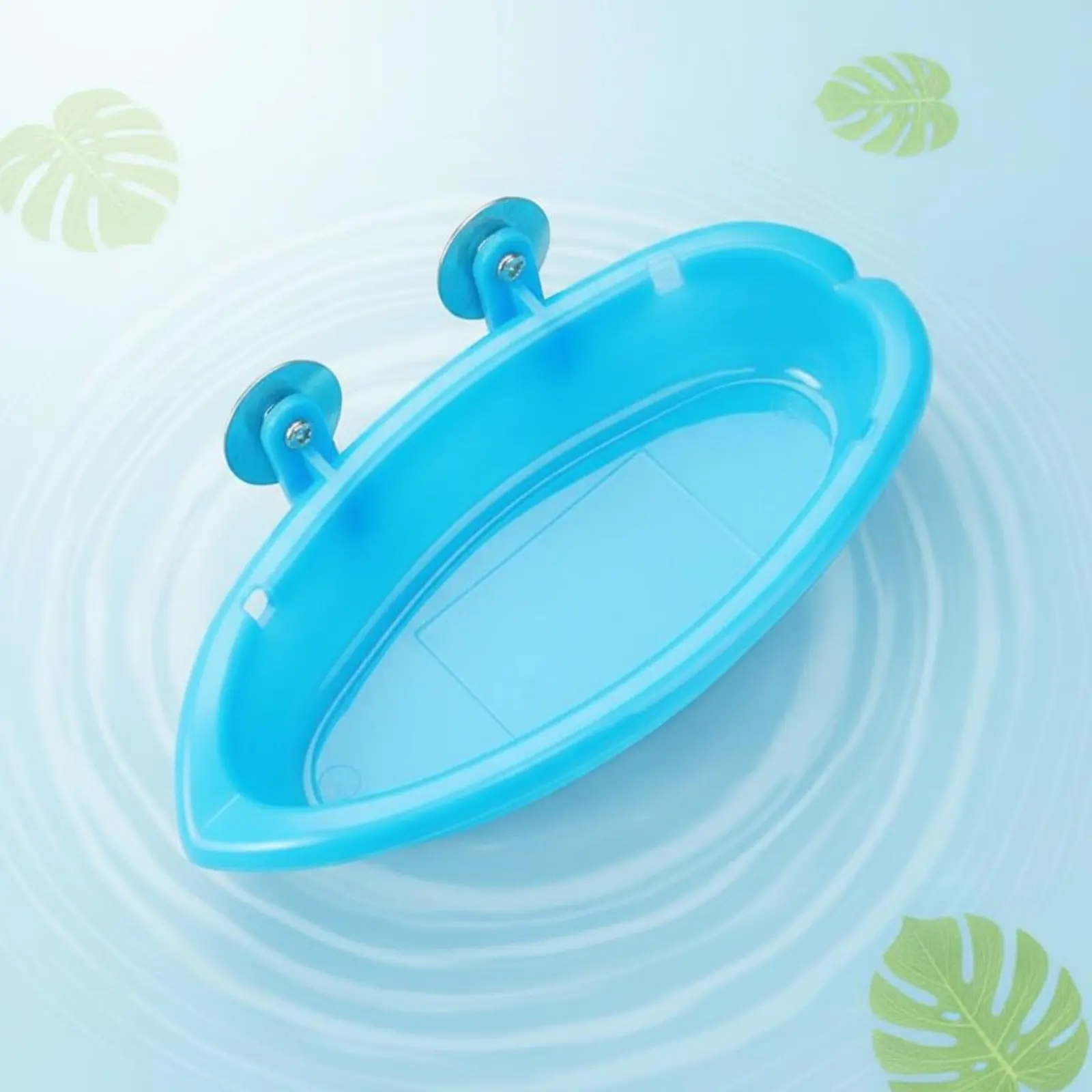 Bañera para periquitos con espejo, bandeja y ducha segura de plástico - imagen 5