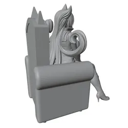 Figura decorativa de anime para gatos y perros, mini 3D gris