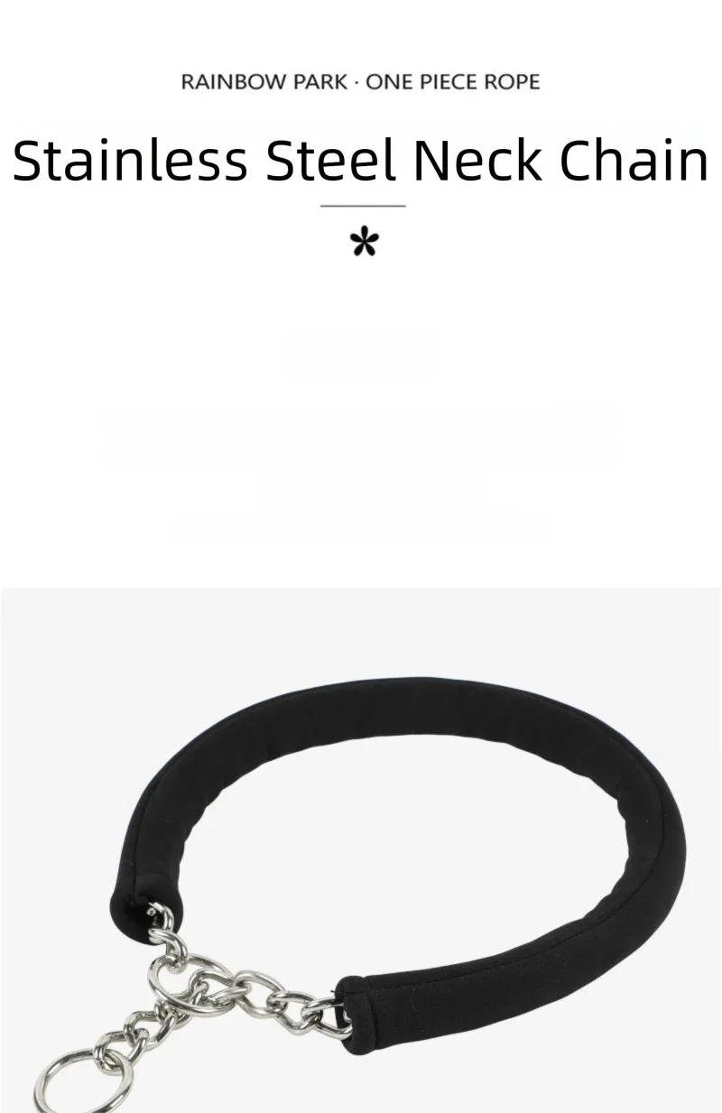 Collar antipull de acero inoxidable para perros, cadena tipo P
