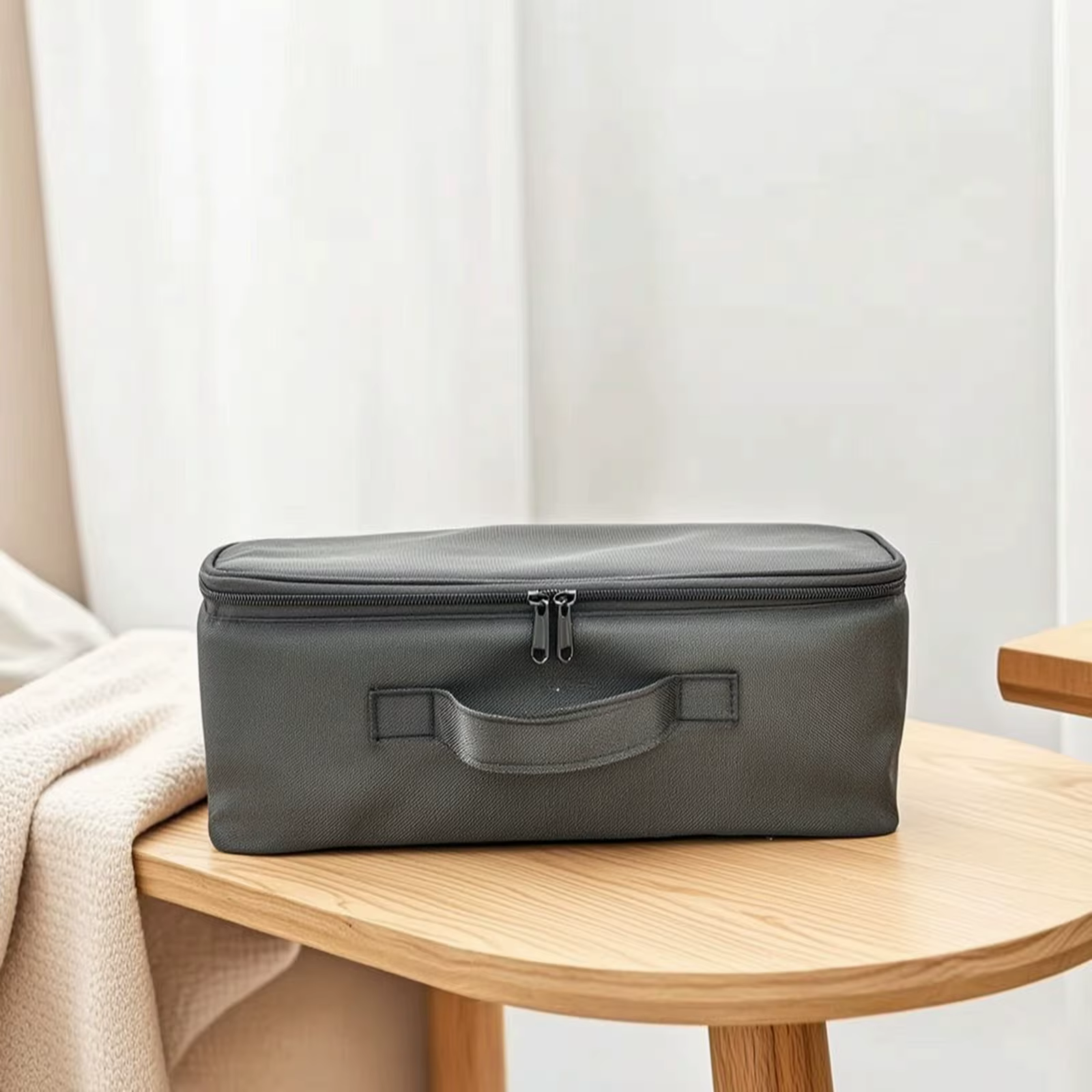 Funda acolchada para abanico plegable con asa – Estuche estructurado para viajes