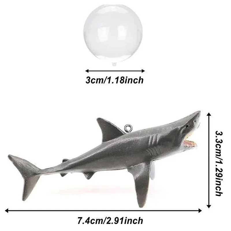 Figura tiburón flotante para acuario – Decoración ajustable - imagen 2