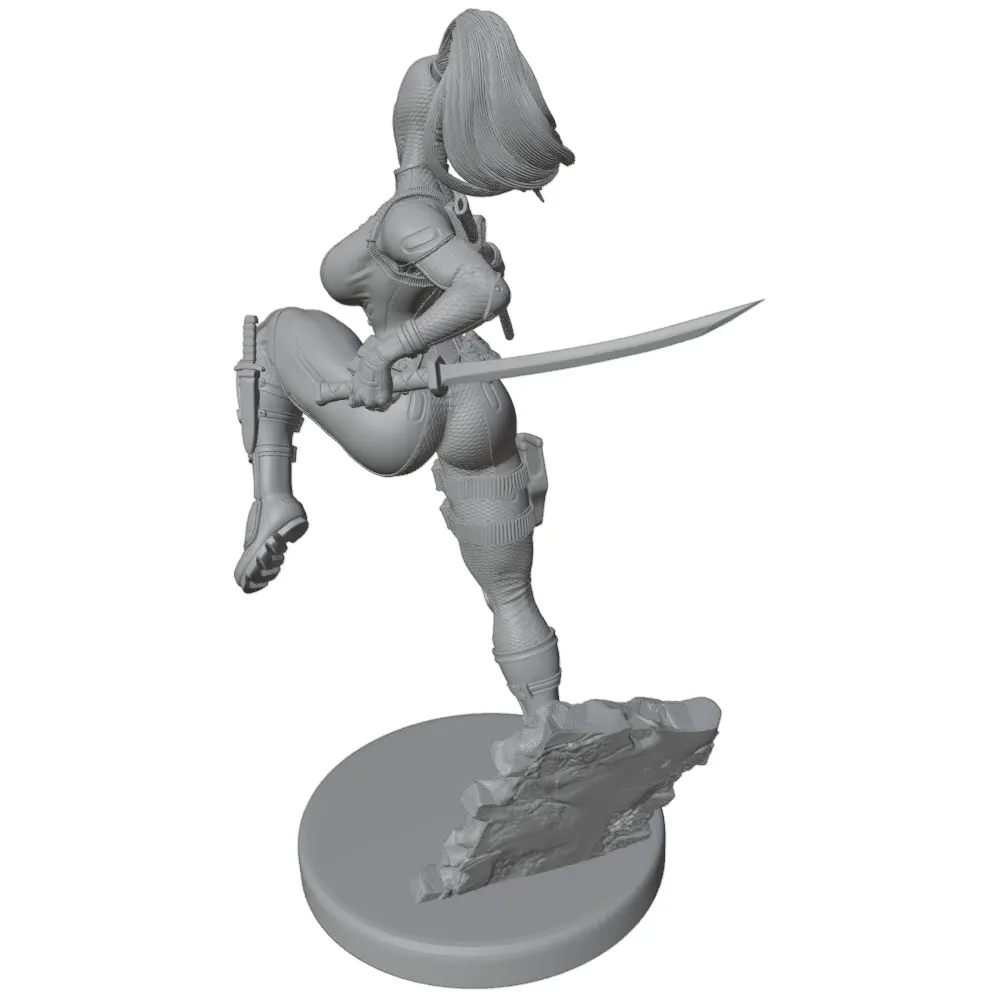 Figura de anime DIY para coleccionismo, gris sin pintar ni montar - imagen 4