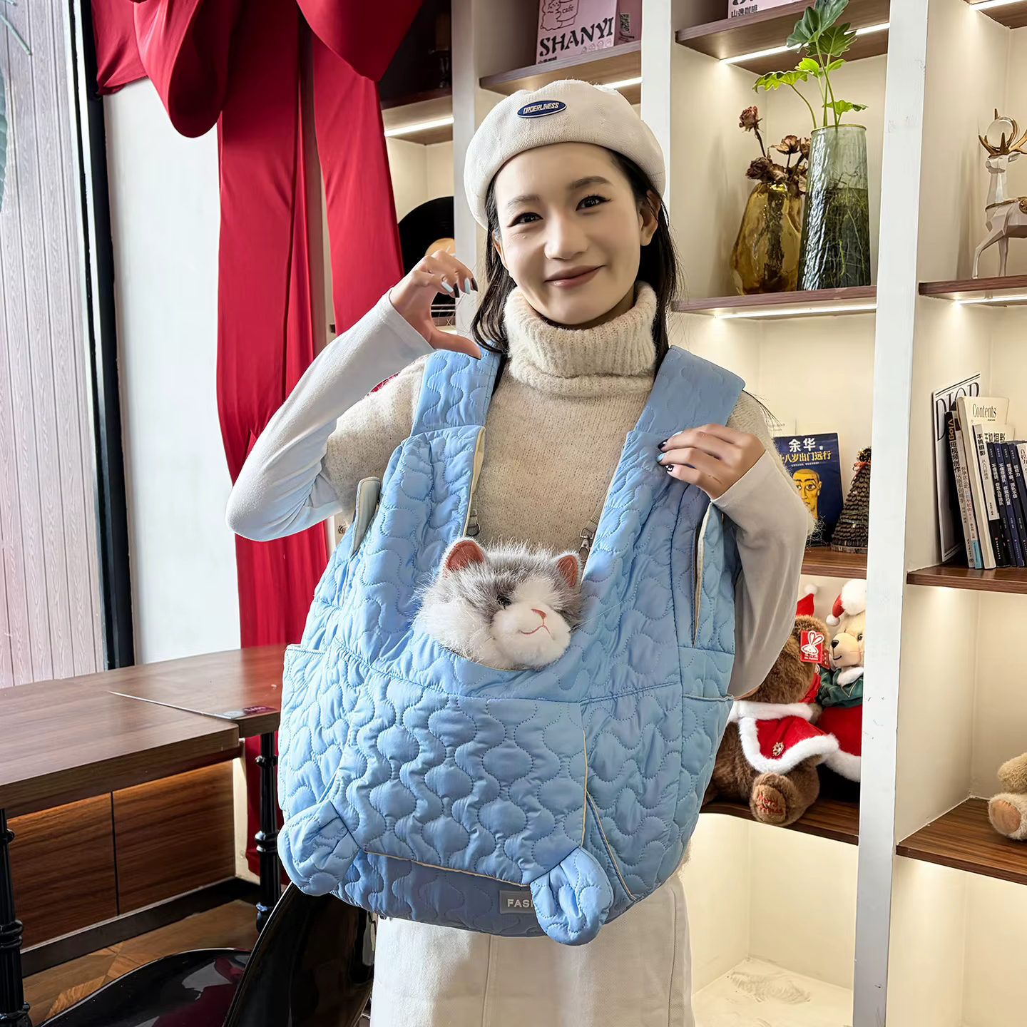 Mochila transporte para gatos y perros – Transpirable y portátil - imagen 2