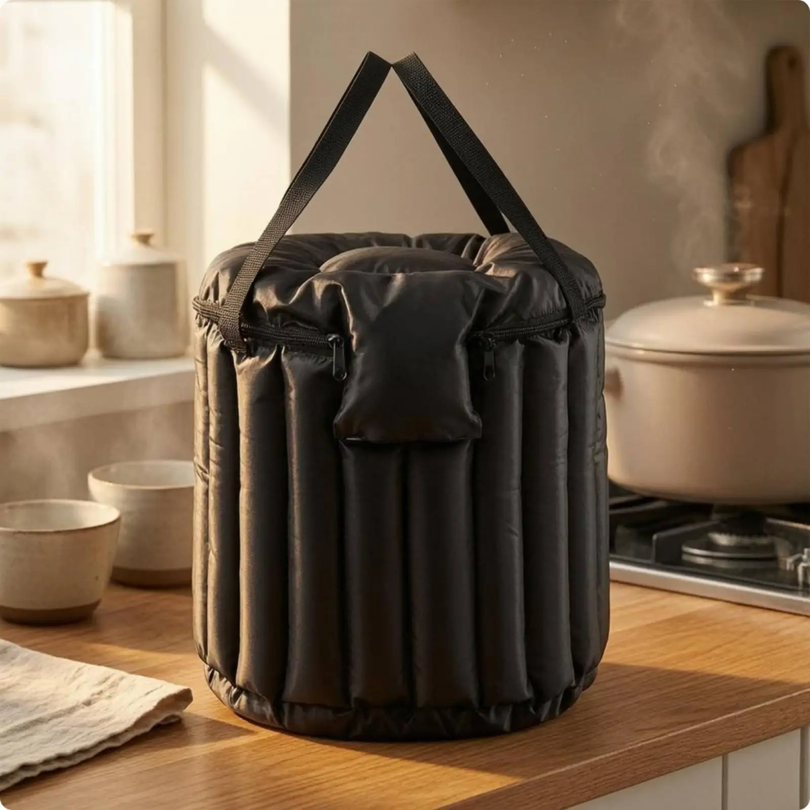 Isola térmico para ollas y comida caliente – Funda acolchada de nylon - imagen 5