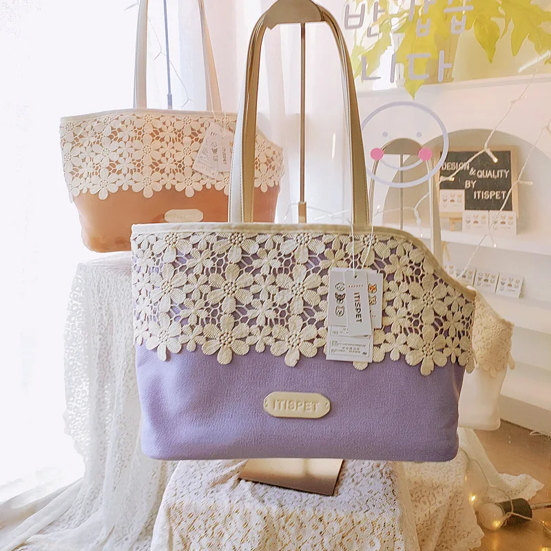 Bolsa de transporte floral cerrada para perros pequeños