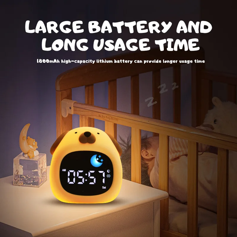 Reloj despertador LCD con doble alarma y luz nocturna USB para casa - imagen 2