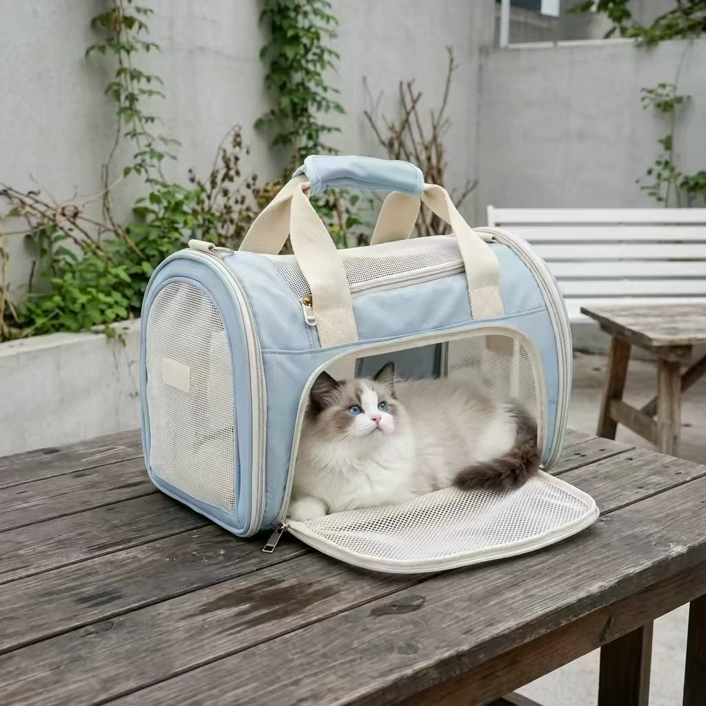 Mochila transportín transpirable para gatos y perros en viajes - imagen 5