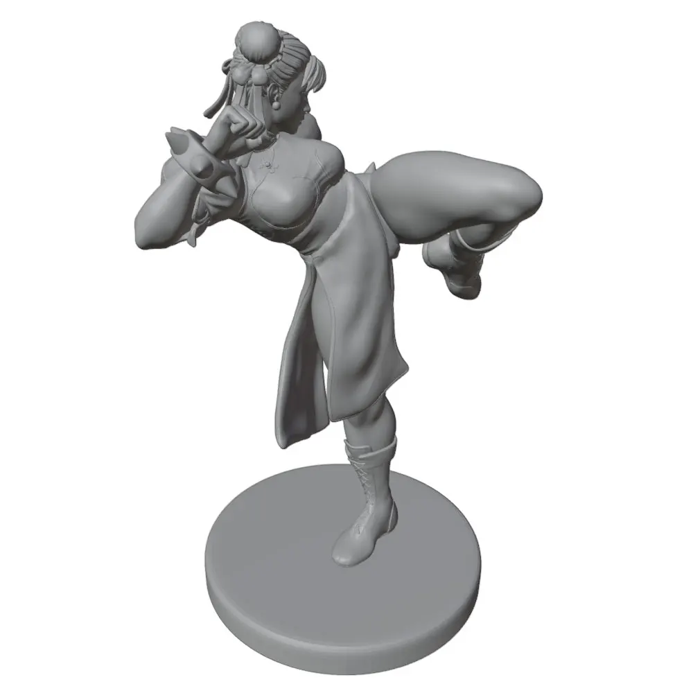 Figura de anime impresa en 3D gris, mini estatua GK decorativa - imagen 5