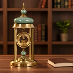 Reloj de Mesa de Cuarzo con Números Romanos – Estilo Europeo Antiguizado para Hogar