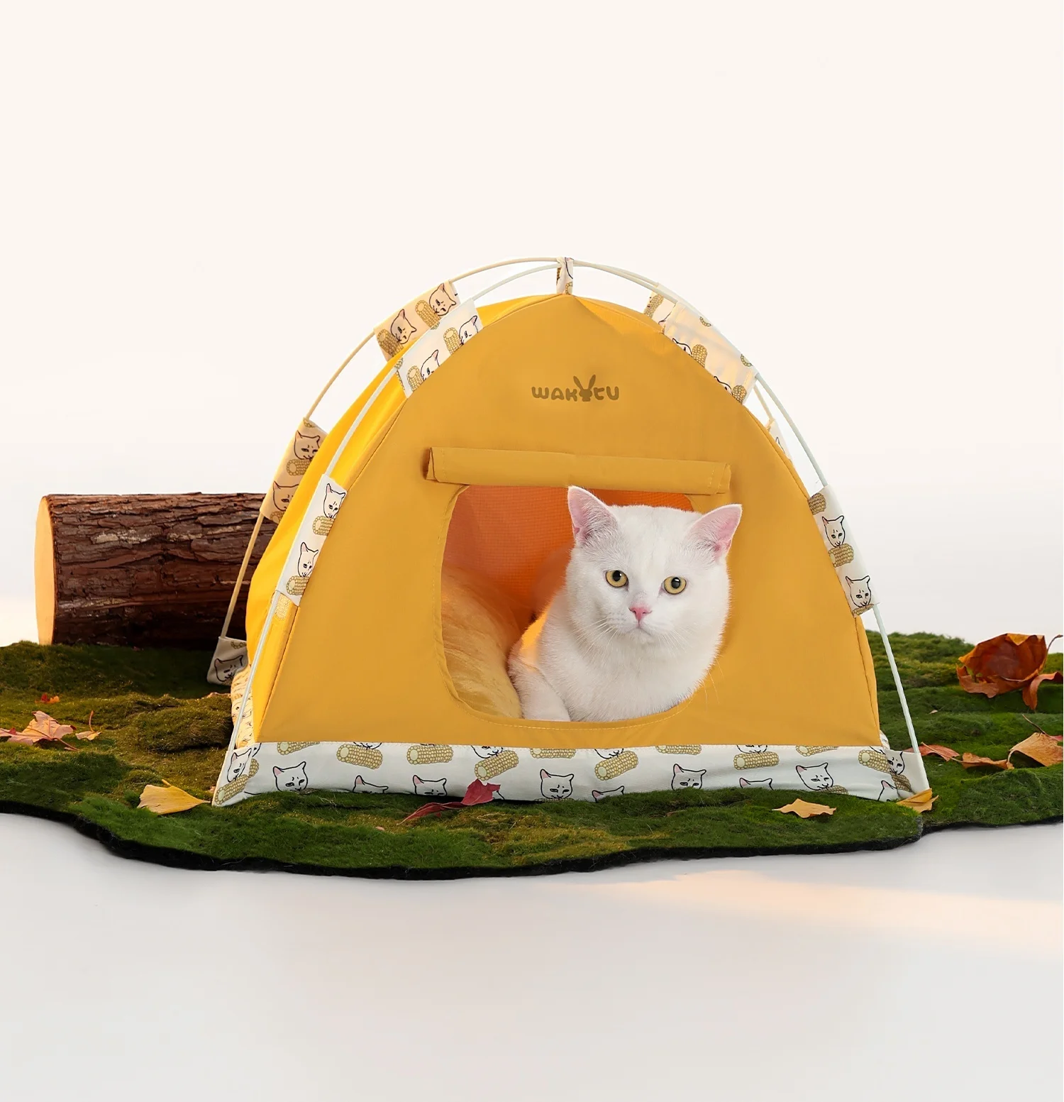 Tienda impermeable para gatos vista lateral