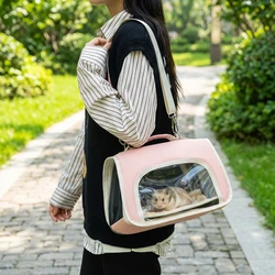 Bolsa de transporte transparente para hámster, cobaya y erizo