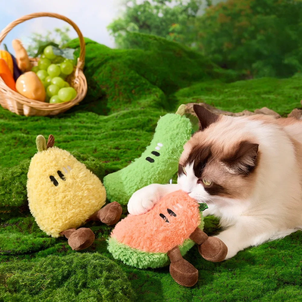 Juguete chirriante sandía para gatos y perros mini - imagen 2