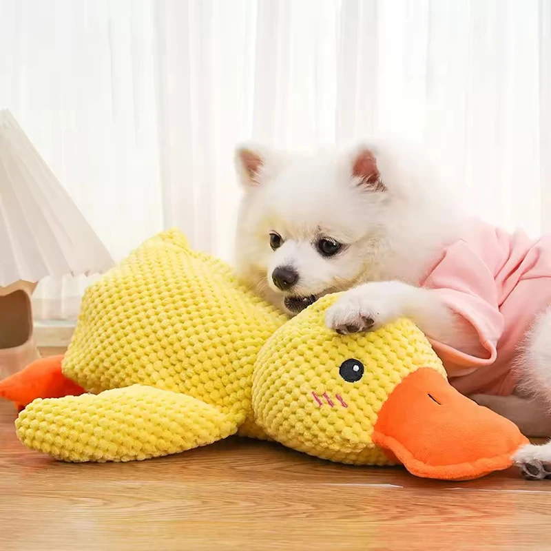 Juguete de peluche con sonido para perros Booteely, pato relajante - imagen 3