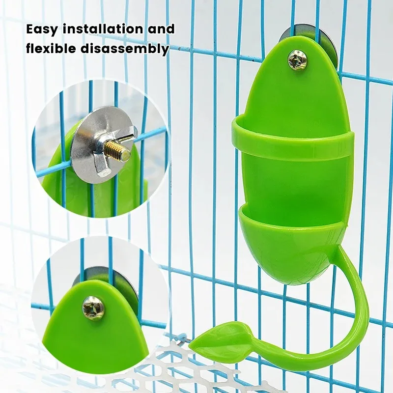 Comedero para loros con juguete de alimentación para jaulas - imagen 2