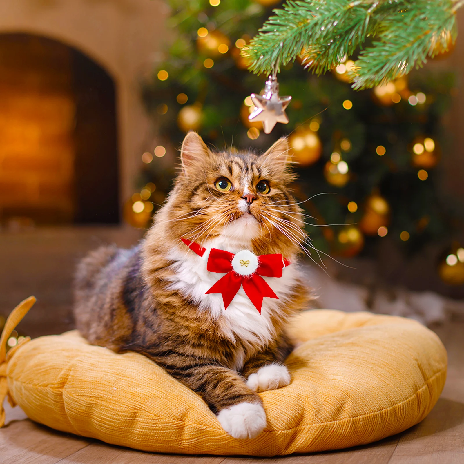 Lazos navideños para perros pequeños – Accesorio de peluquería - imagen 4