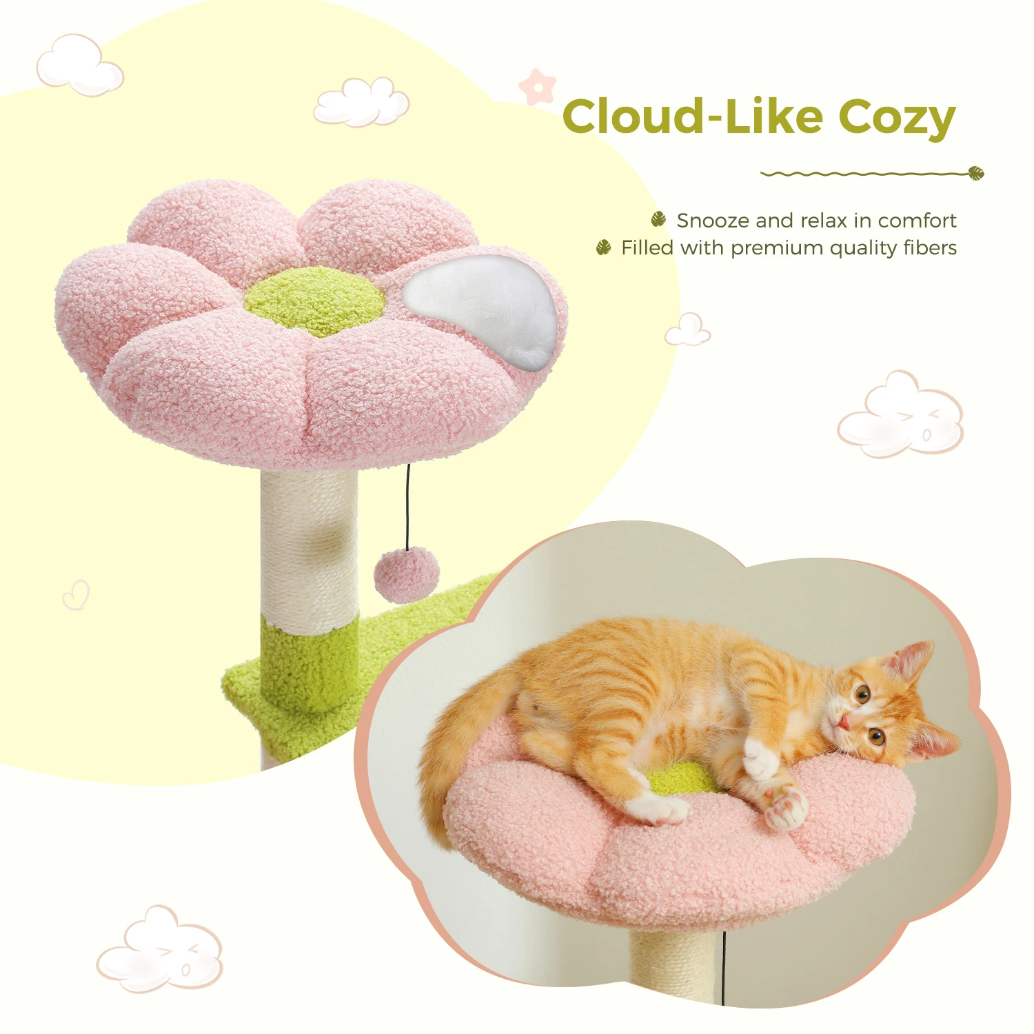 Instrucciones de montaje del árbol para gatos
