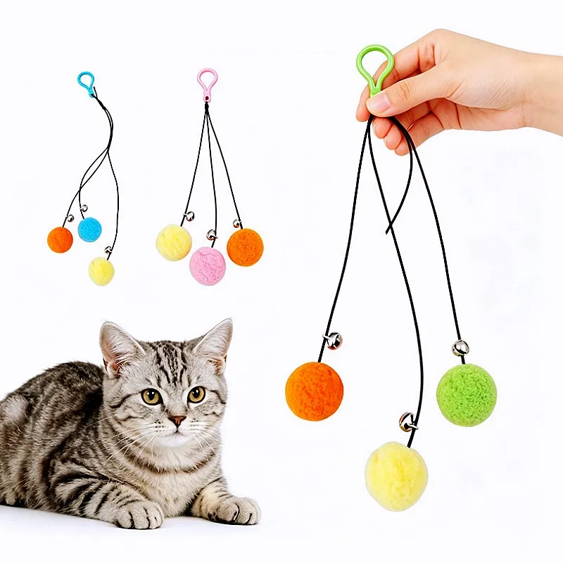 Juguete para gatos pelotas colgantes interactivas con campana - imagen 4
