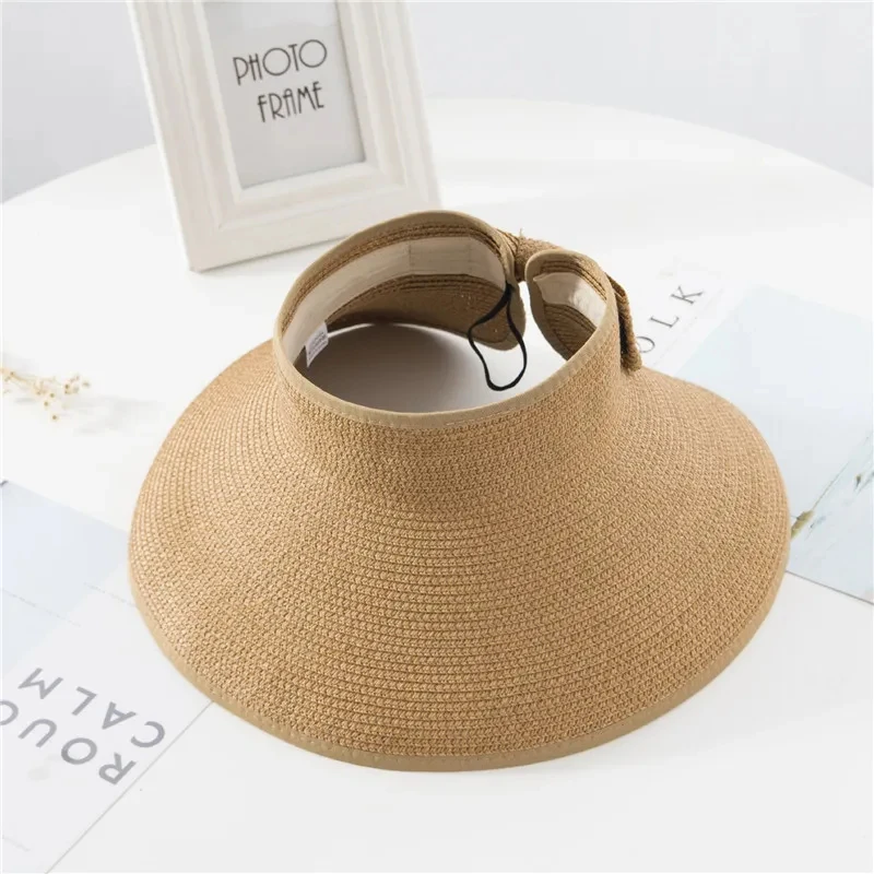Sombrero de paja verano con visera para gatos y perros - imagen 2
