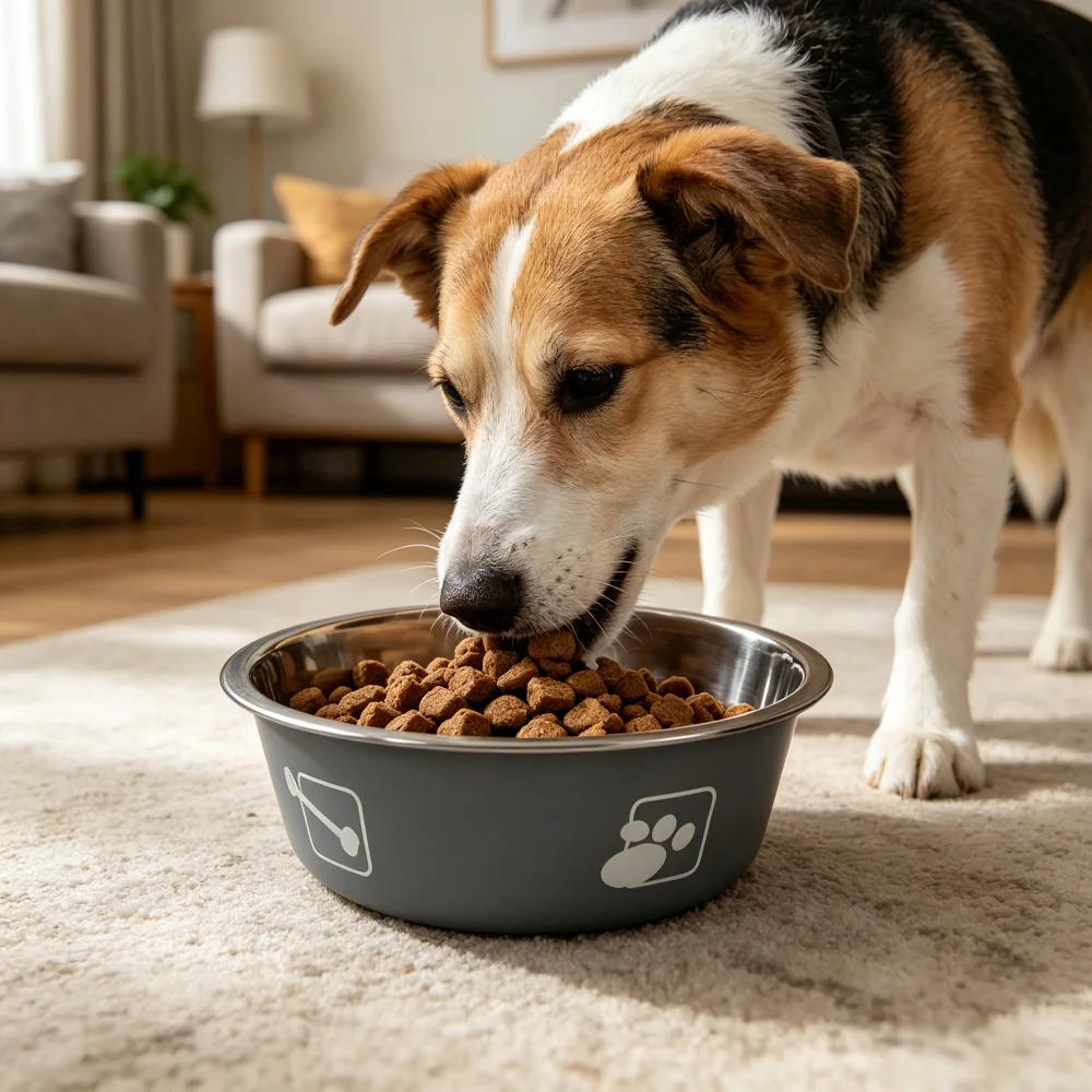 Comedero antivuelco de acero inoxidable para perros y gatos - imagen 5