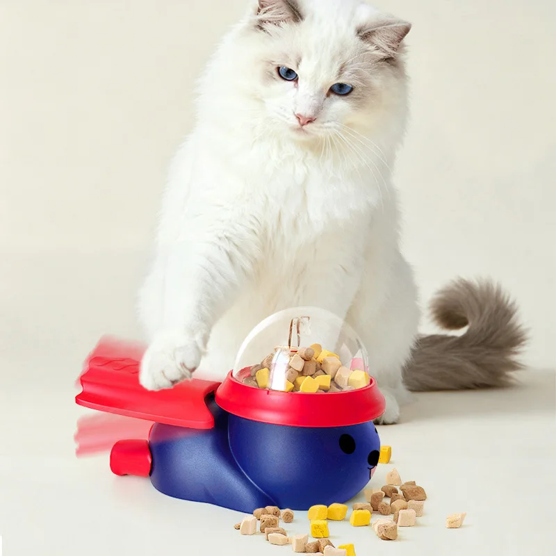 Dispensador de comida y puzzle 2 en 1 para gato y perro pequeño