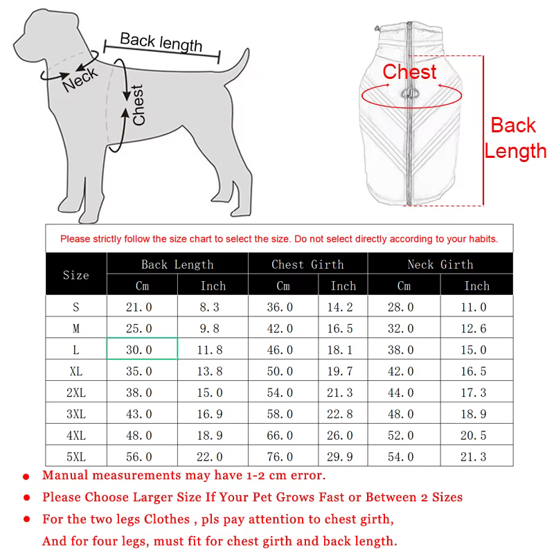 Chaqueta impermeable reflectante para perros pequeños y medianos – Invierno - imagen 4
