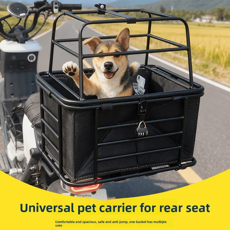 Cesta de coche para perros: asiento trasero y transporte seguro