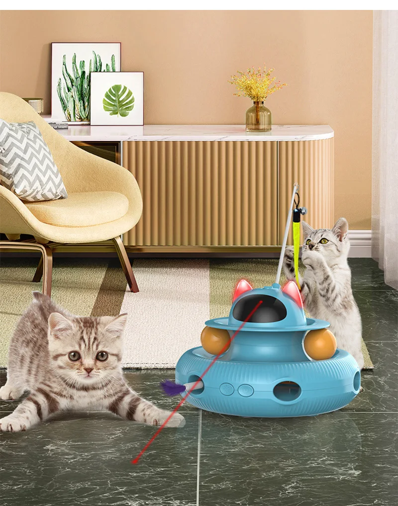 Palo teaser automático para gatos
