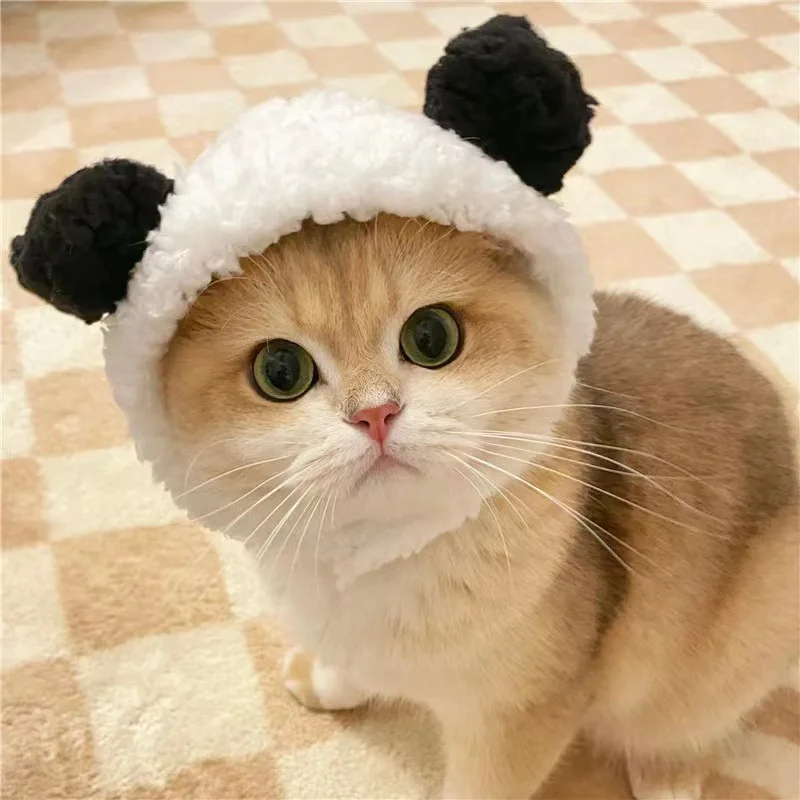 Sombrero estilo oso de peluche en uso