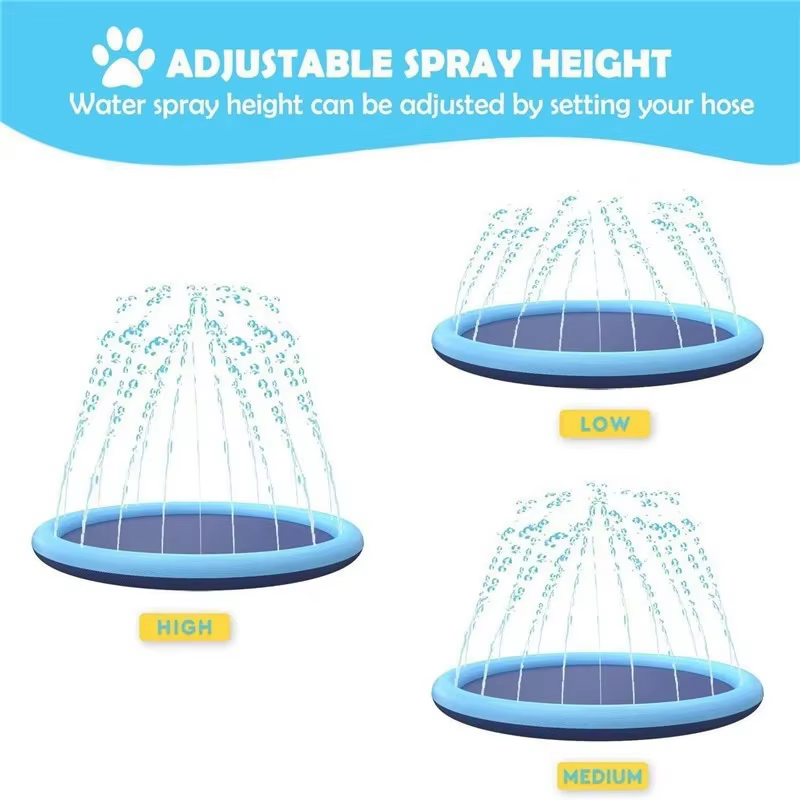Alfombra rociador inflable para perros – Piscina de juegos - imagen 2