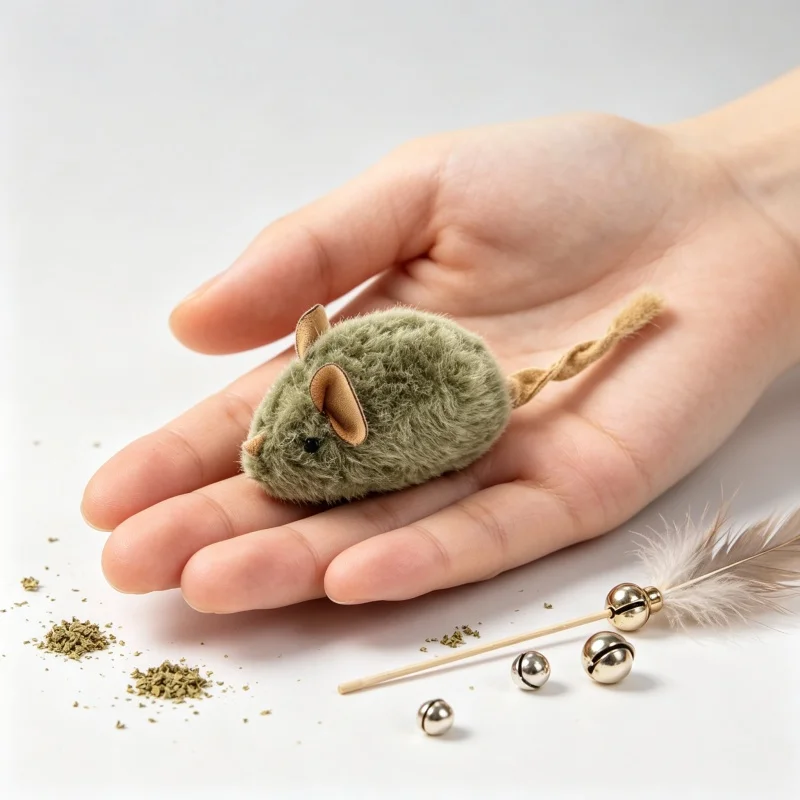Ratón interactivo sonido pájaro para gatos – Resistente mordeduras - imagen 5