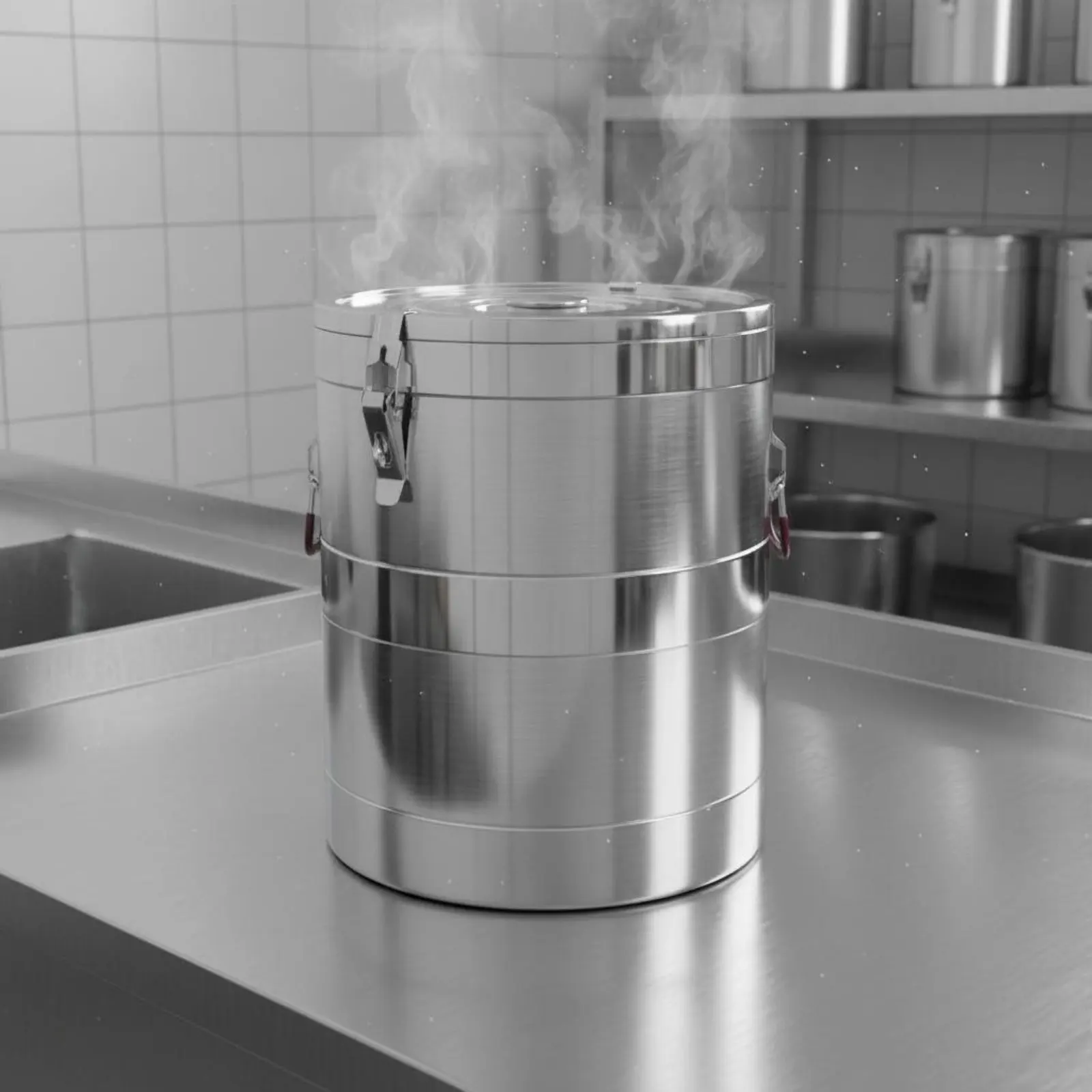 Dispensador bebidas aislado de acero inoxidable para gatos y perros - imagen 3